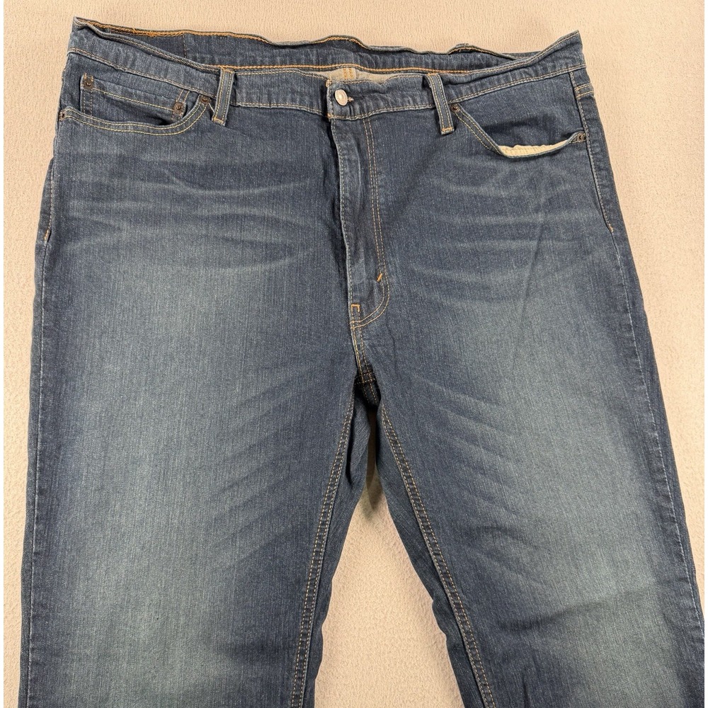 Levi's 541 Mens Athletic Stretch Jeans 42X28 Dark Blue Wash Denim - Picture 2 of 10